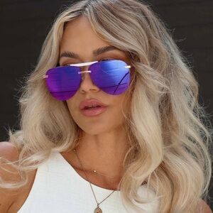 Diff Eyewear Purple Sunglasses